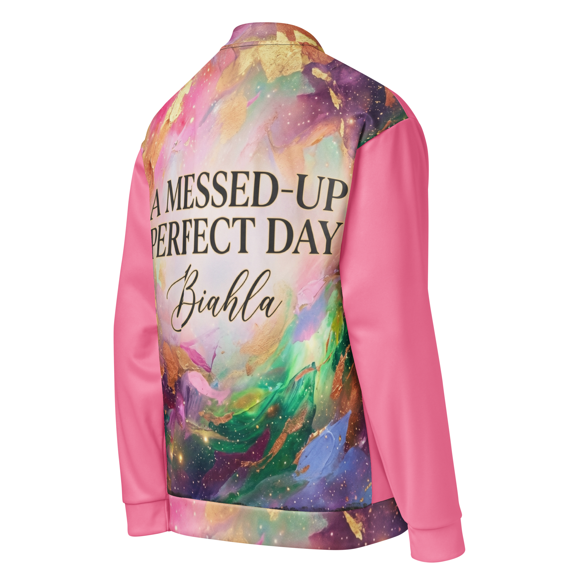 Unisex Bomber Jacket With Cover From "Messed-Up Perfect Day"